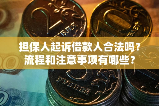 济南担保人起诉借款人合法吗？流程和注意事项有哪些？