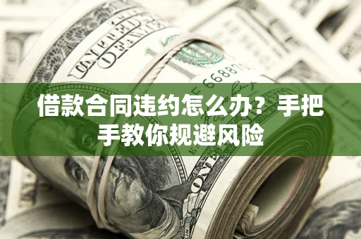 济南借款合同违约怎么办？手把手教你规避风险