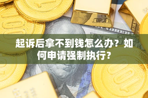 济南起诉后拿不到钱怎么办？如何申请强制执行？