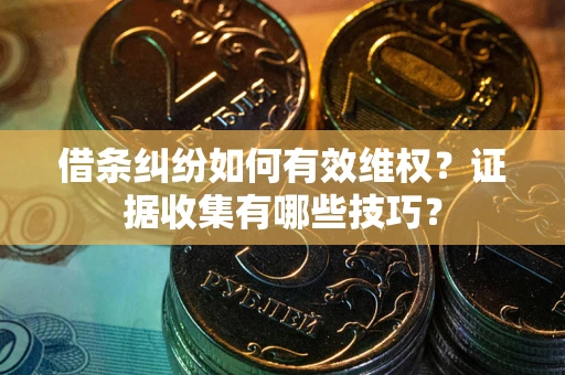 济南借条纠纷如何有效维权？证据收集有哪些技巧？