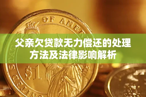 济南父亲欠贷款无力偿还的处理方法及法律影响解析